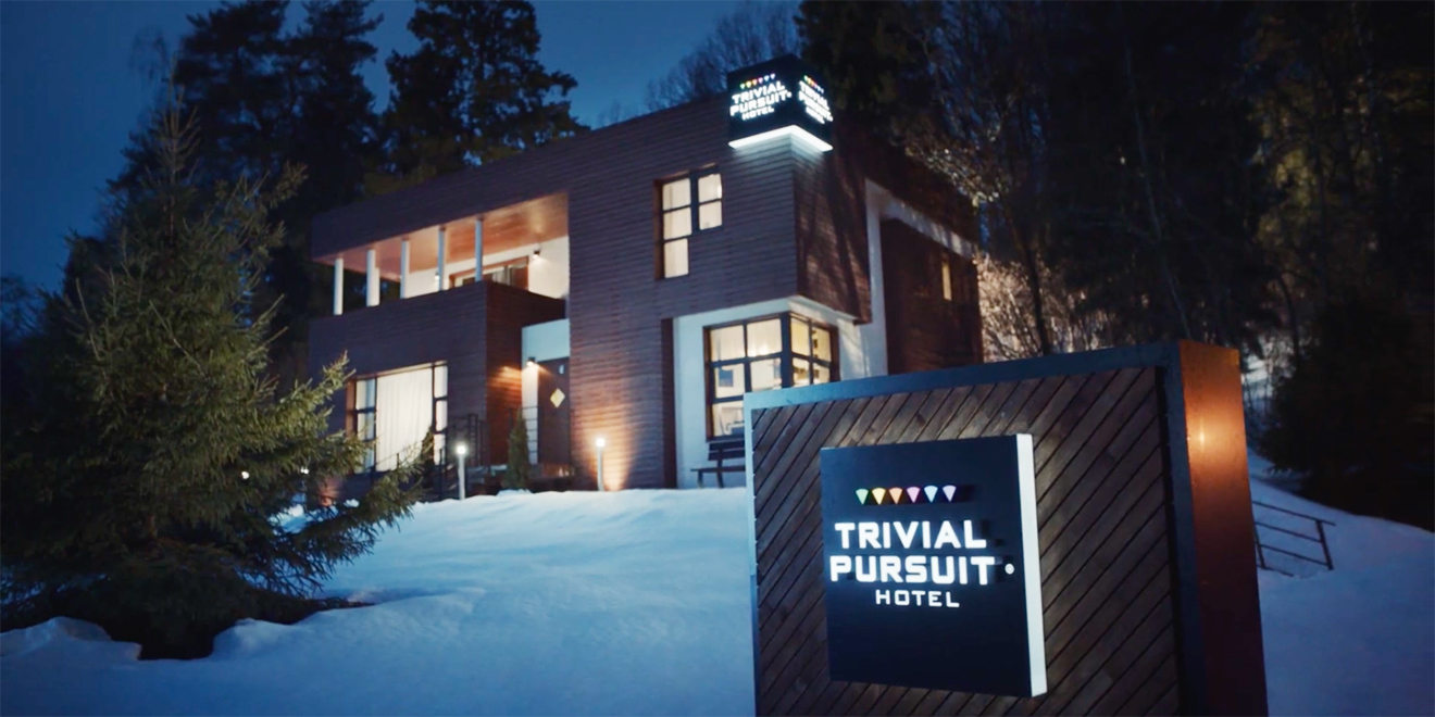 Leo Burnett opent hotel voor Trivial Pursuit