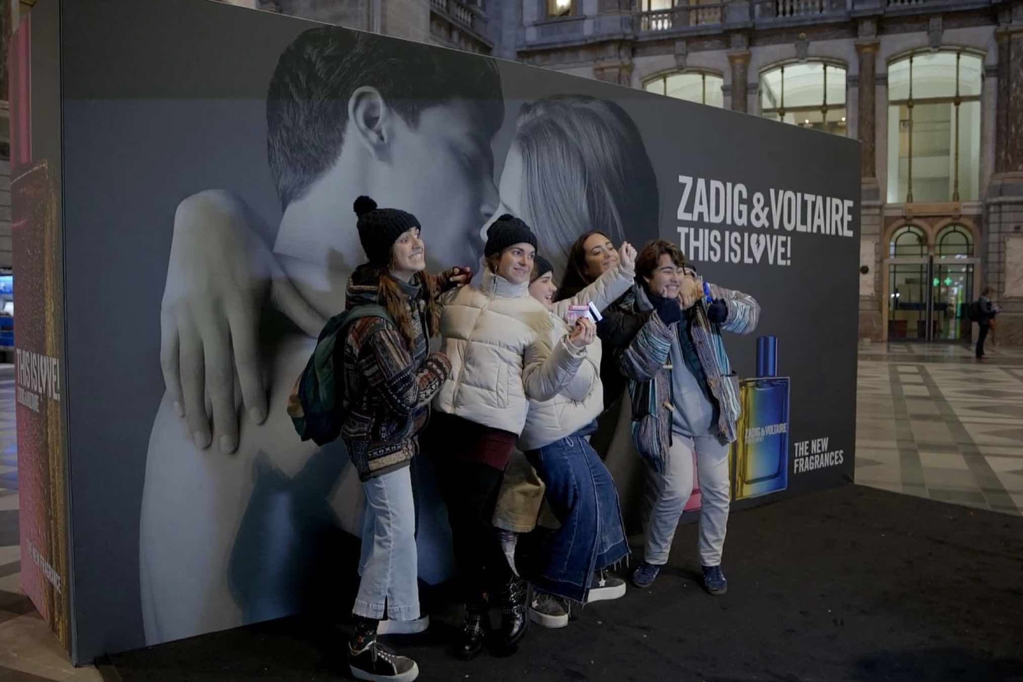 Zadig&Voltaire fait le mur par amour à Anvers-Central