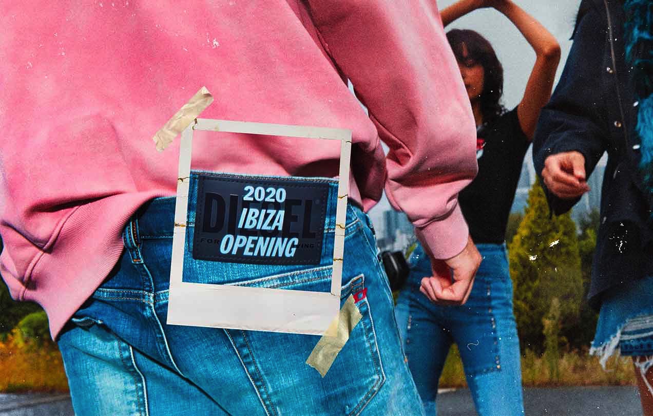 2020 voor altijd op de billen van Diesel-jeans