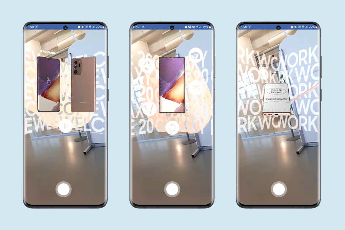 Samsung Benelux lanceert de Galaxy Note 20 in augmented reality
