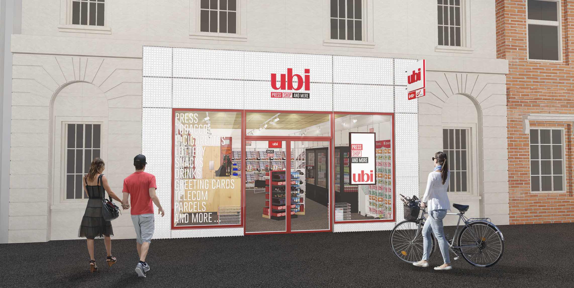 Press Shop devient UBI avec Minale Design