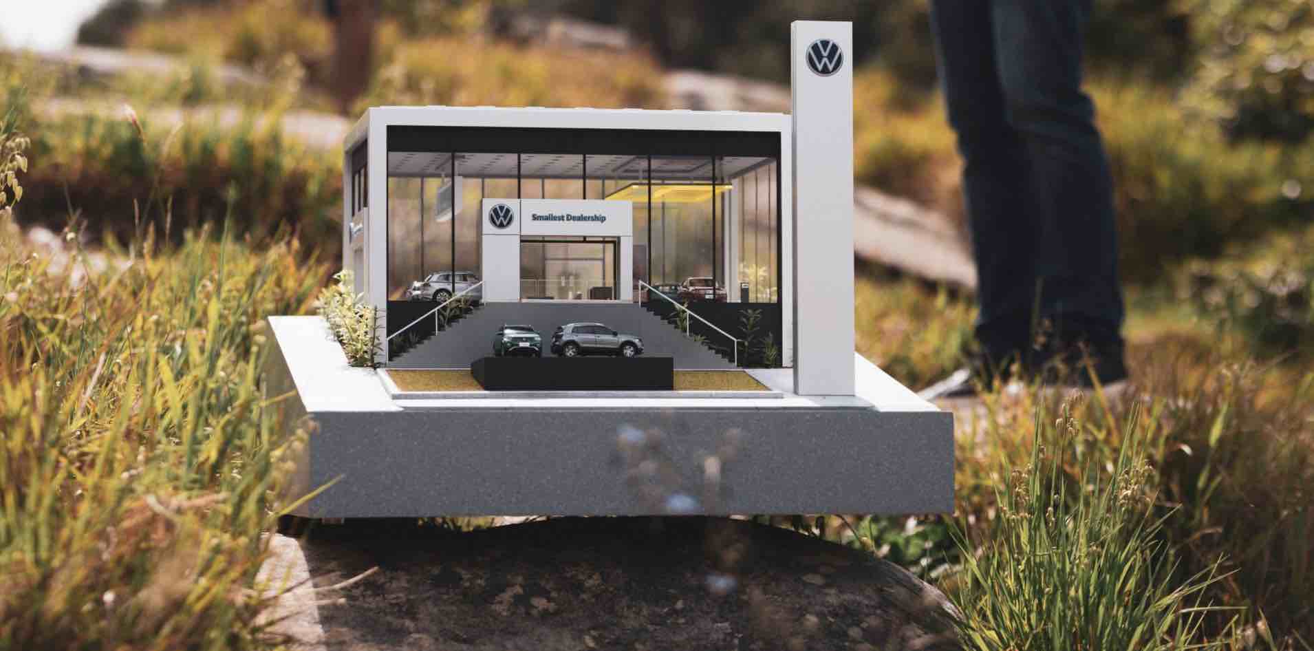 Volkswagen opent het kleinste verkooppunt ter wereld (Focalys)