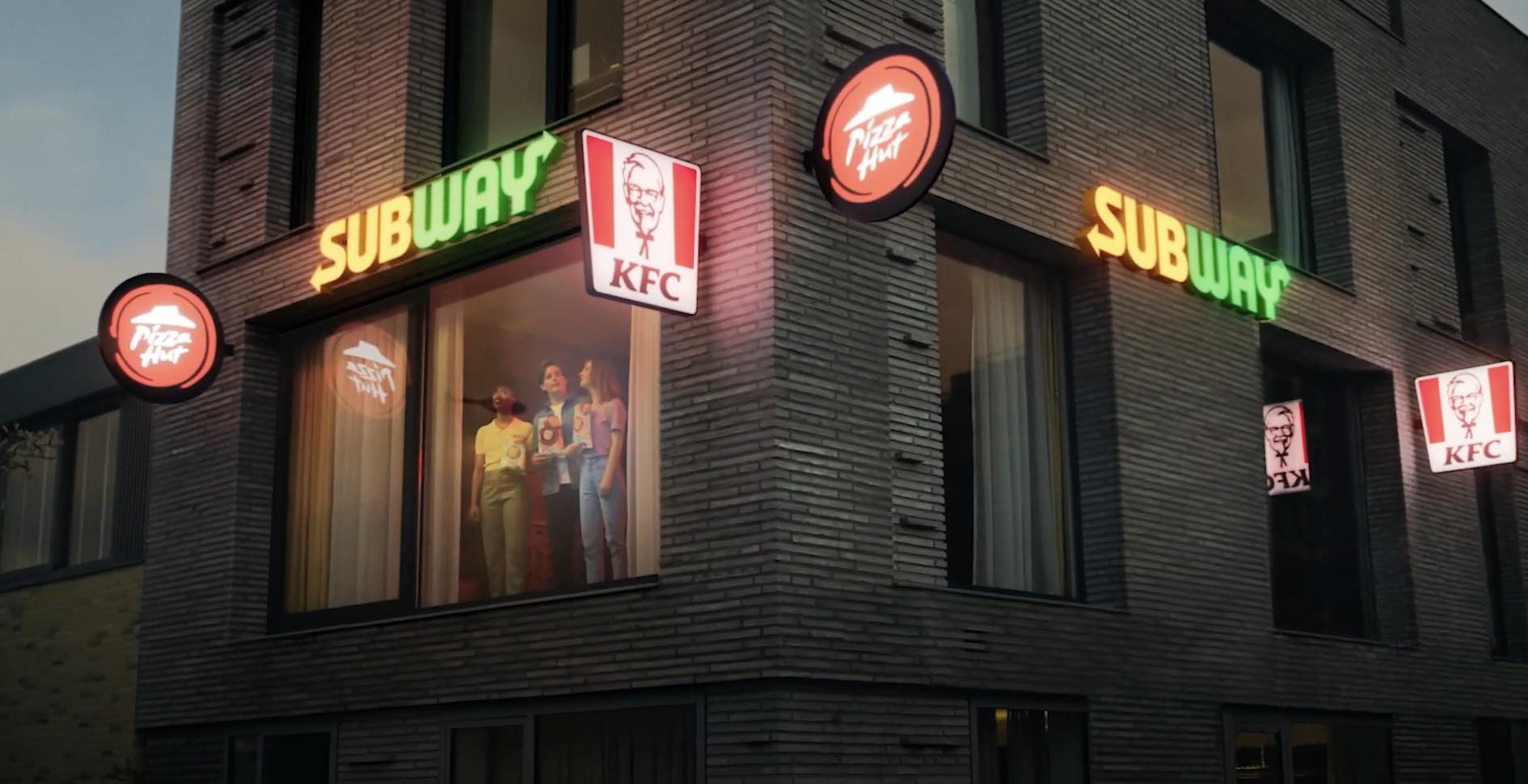 Lay's lance des chips Pizza Hut, KFC et Subway