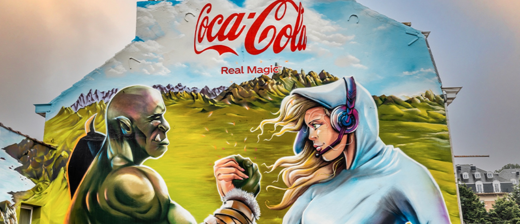 Coca-Cola startReal Magic merkplatform met street art