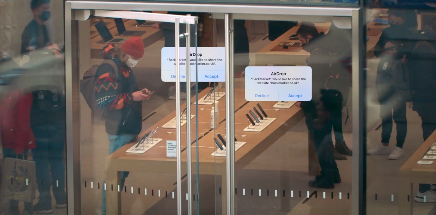 Back Market hackt de Apple Stores om refurbished toestellen te promoten