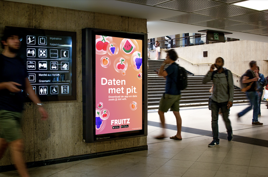 Clear Channel op date met Fruitz