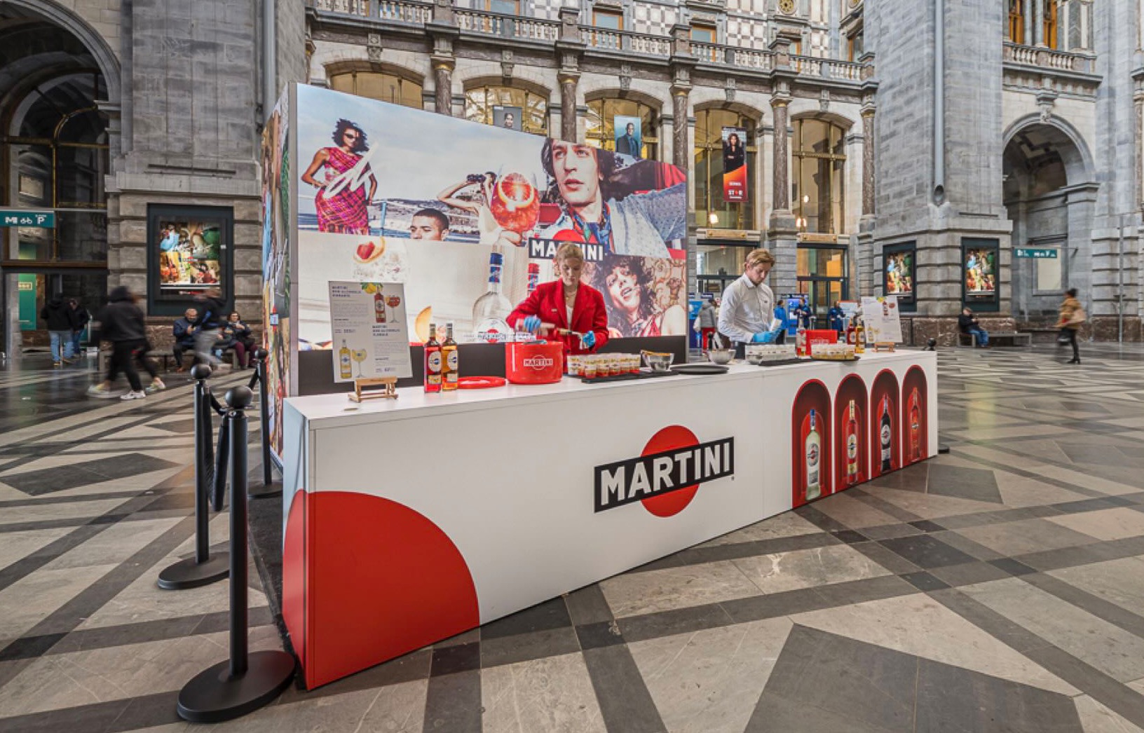 Martini op aperitief in het station