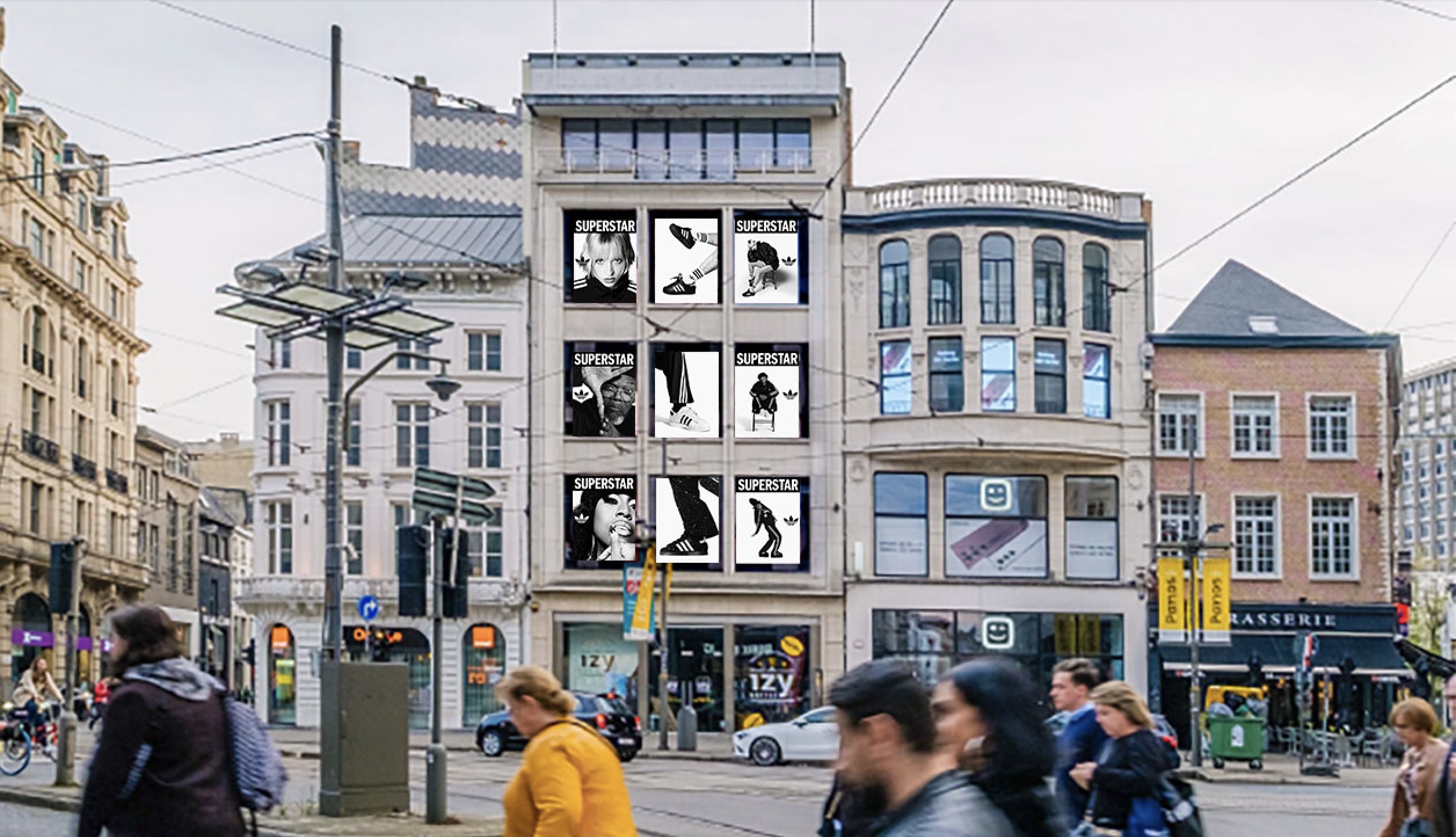 Adidas s'affiche avec Angèle en Superstar