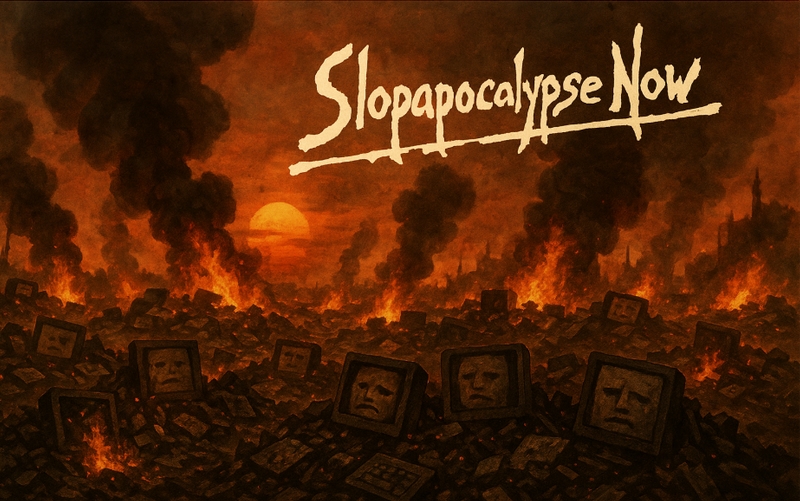 Slopapocalypse Now of de overload aan low cost AI online, door Patrick Steinfort (MM)