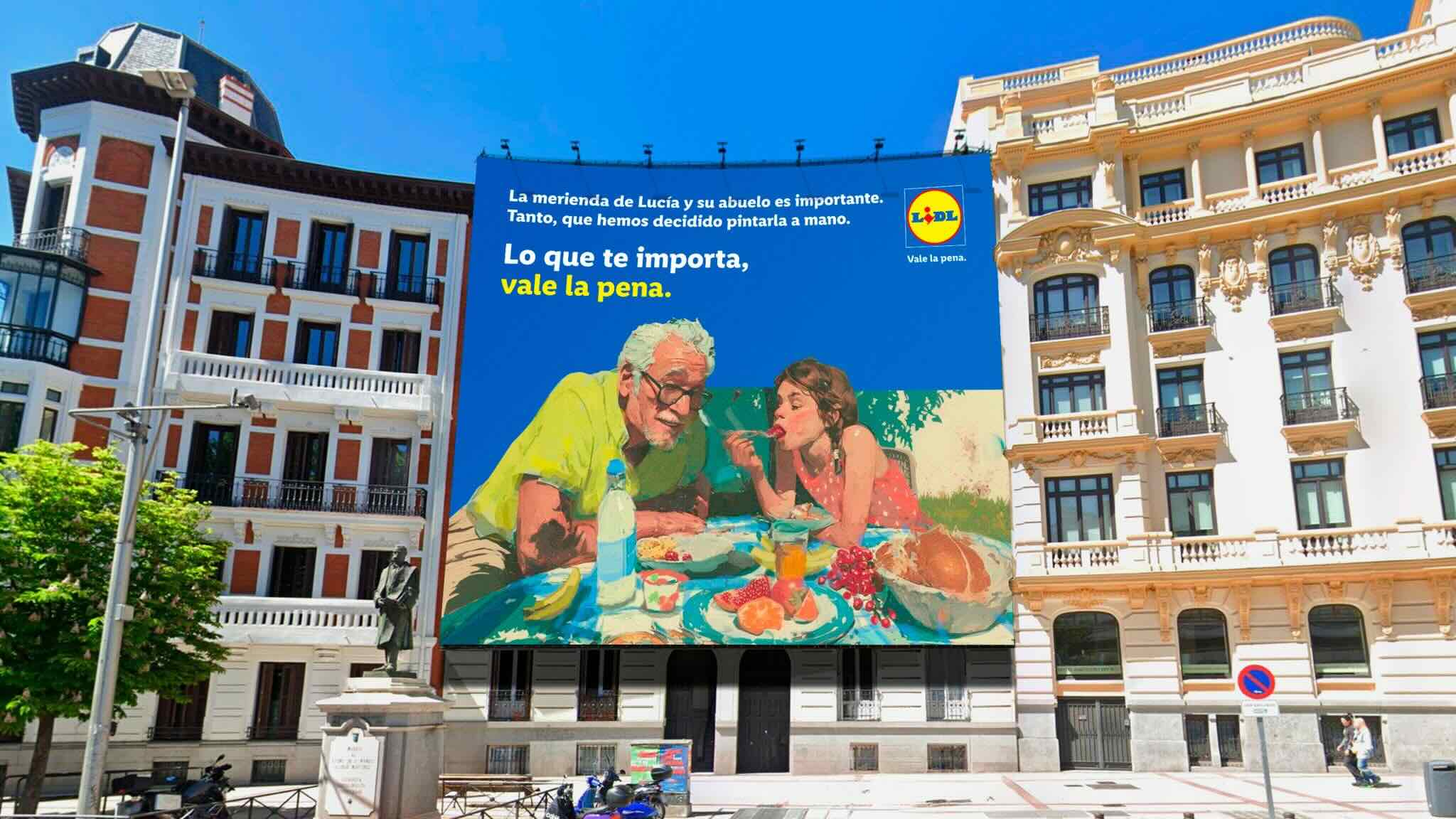 Lidl schildert live gigantische reclame (by Focalys)