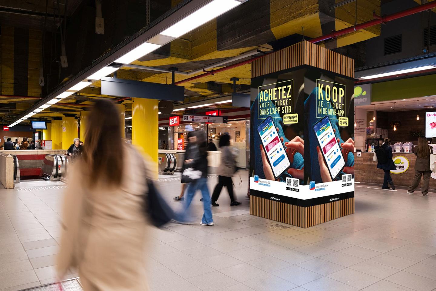 La STIB reconduit JCDecaux