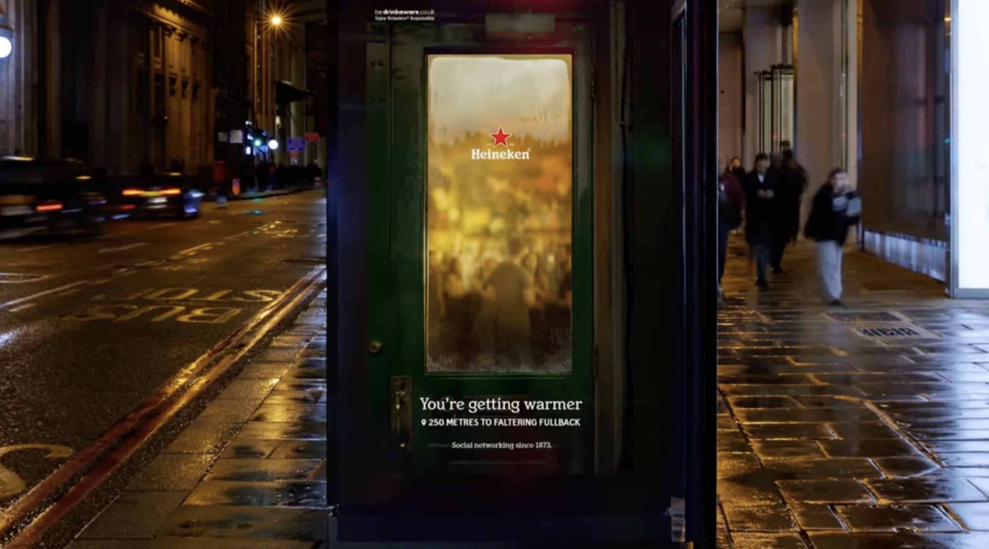 Heineken déploie des DOOH qui s'activent par grand froid