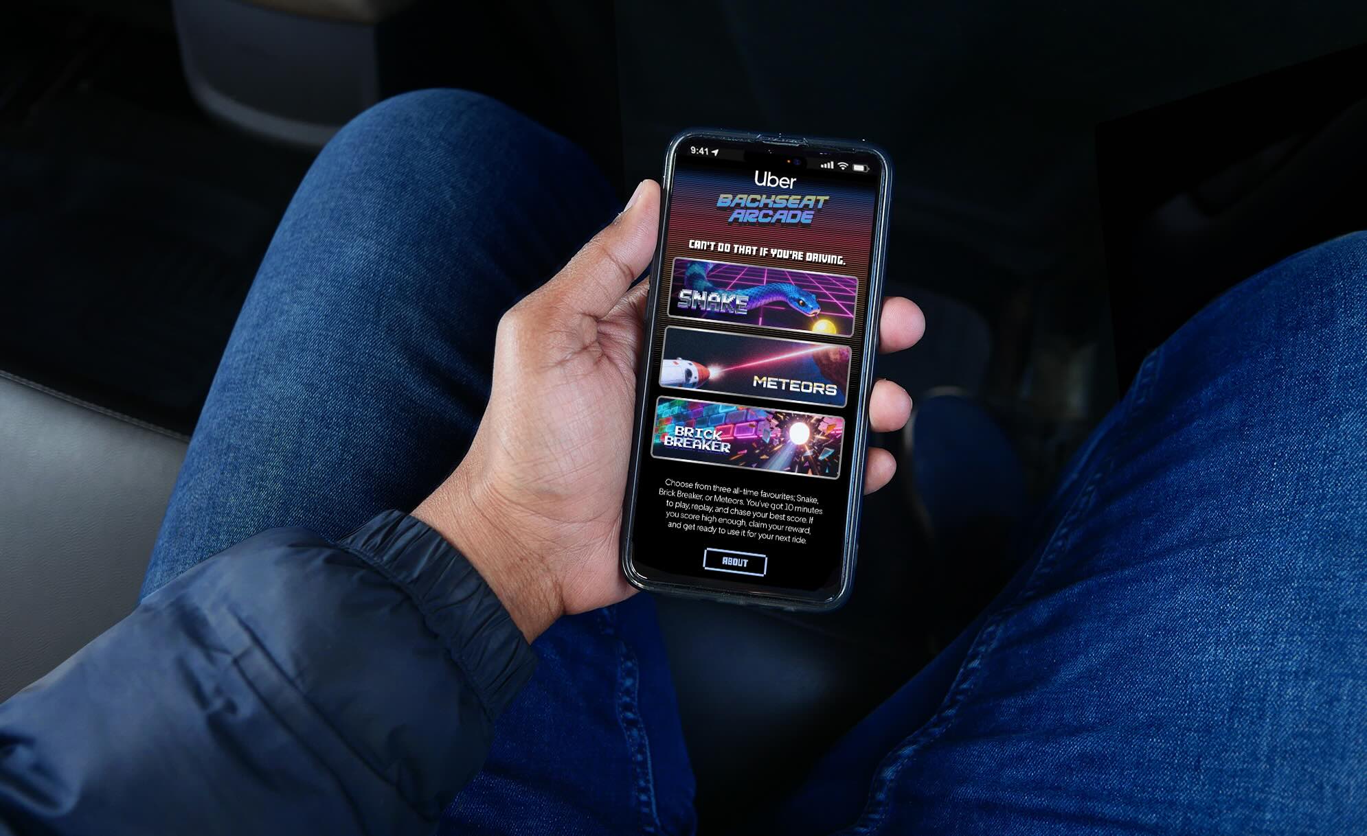 Uber propose des jeux d'arcade avec réductions en prime (by Focalys)