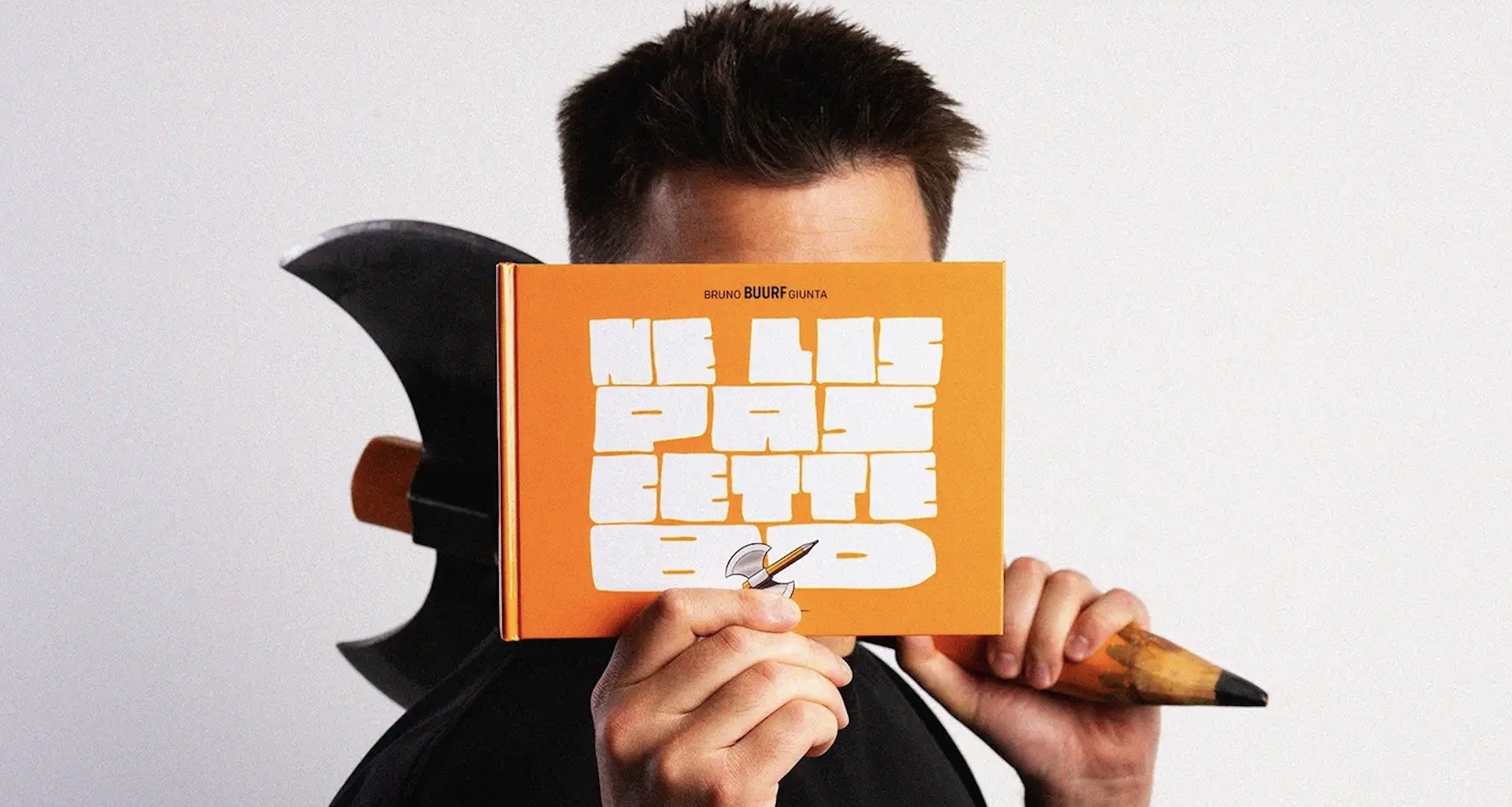 Bruno Giunta leest eigen strip niet