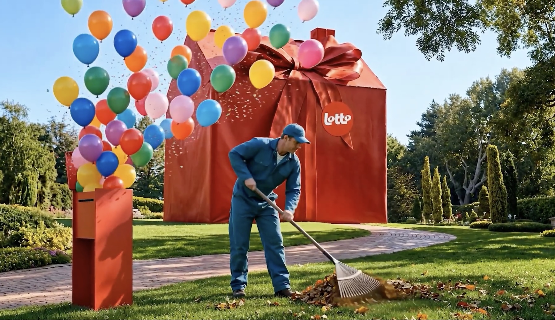 Happiness emballante pour le Lotto