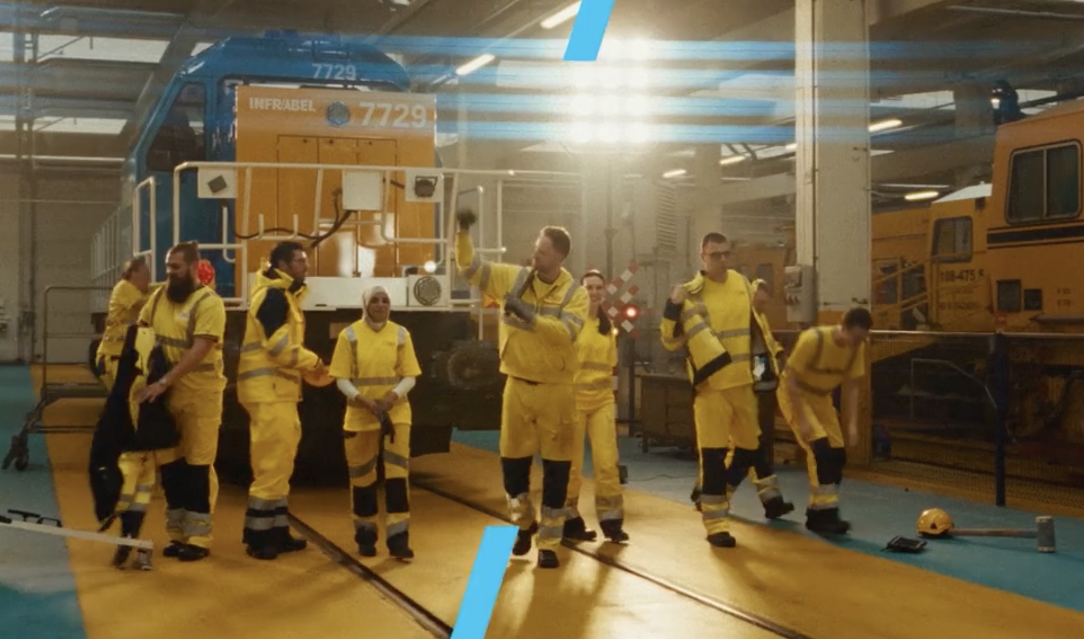 Infrabel recrute avec une campagne sportive